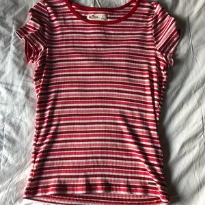Hollister Red Striped Shirt